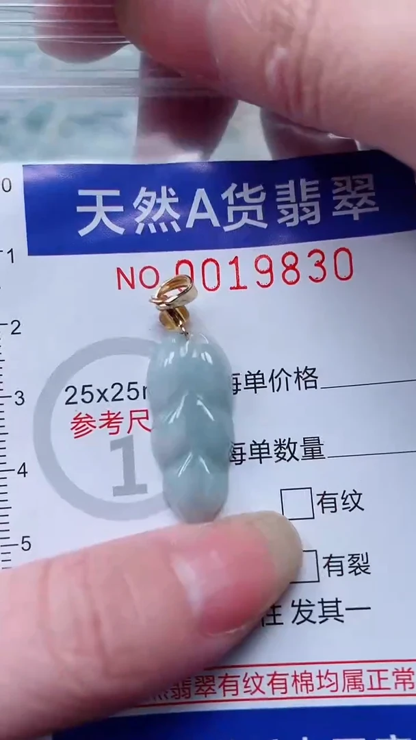 翡翠未镶嵌吊坠(不含链)1