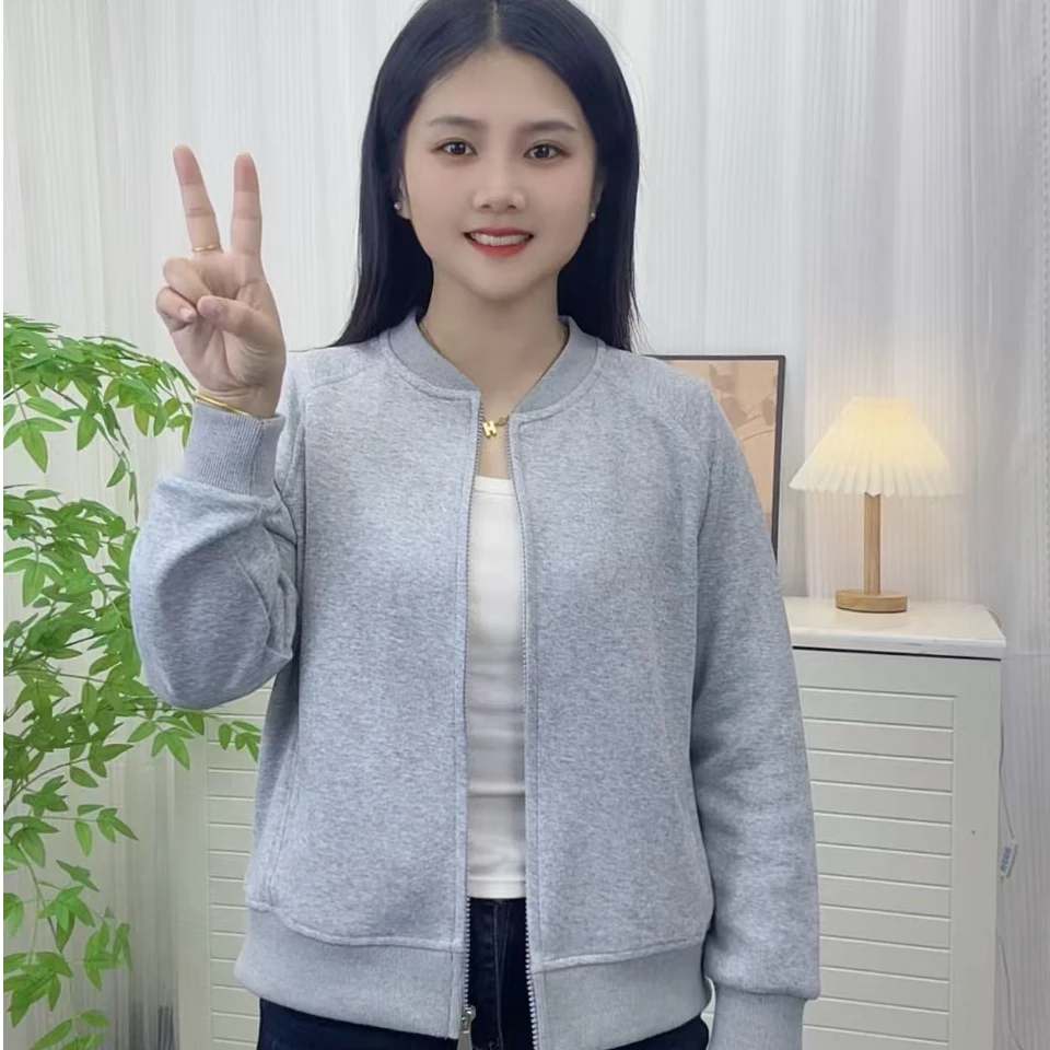 801插肩袖棒球服纯色春款小个子外套时尚百搭休闲夹克上衣女
