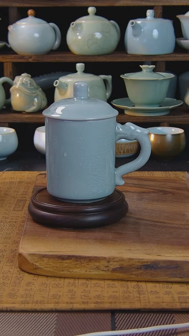 原矿原釉汝瓷福利杯