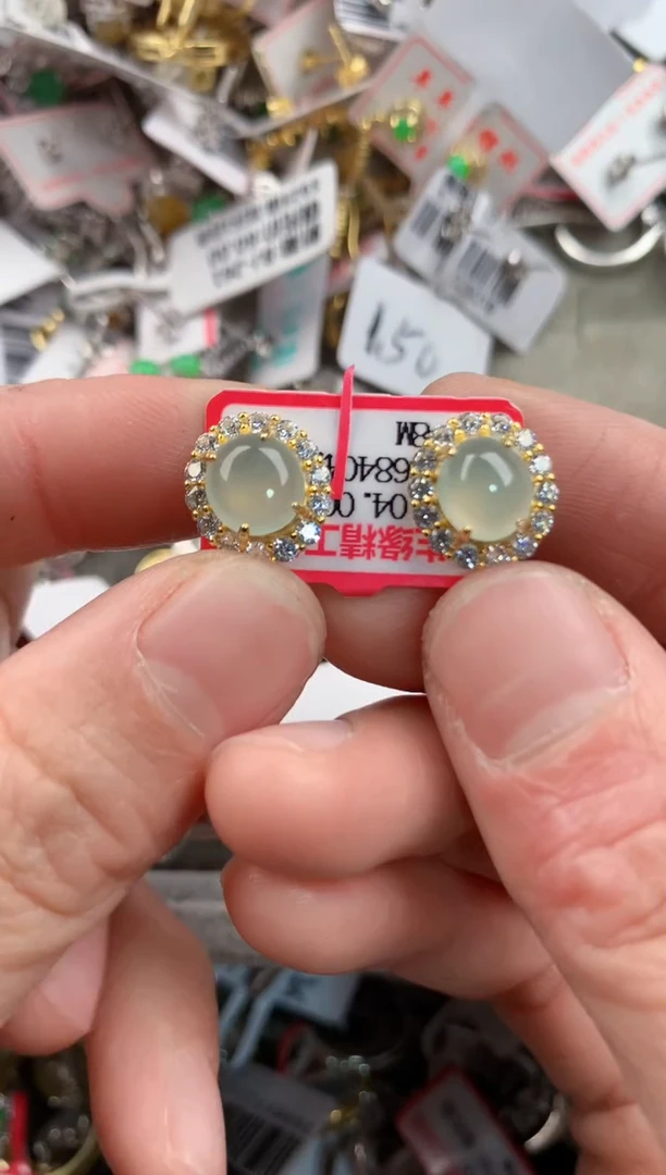 银S925镶嵌戒指翡翠333     3