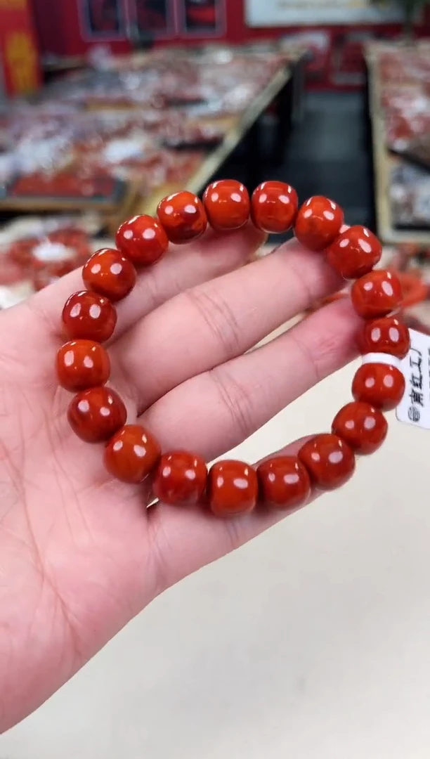 未镶嵌瓦西老型手串12+南红玛瑙（多样式发其一）
