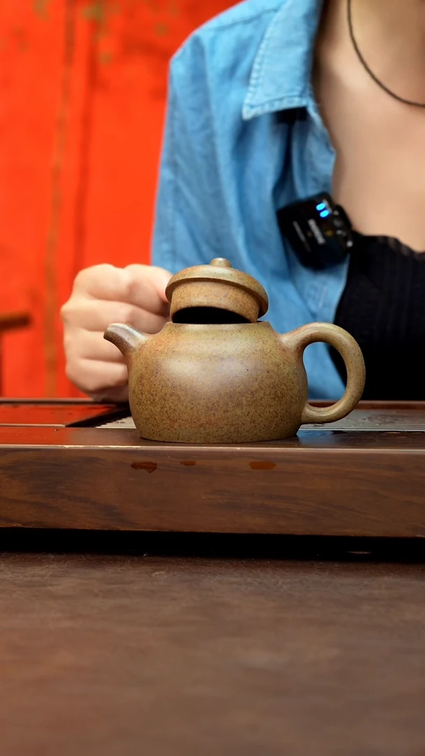 茶壶紫砂青段泥还原收乳鼎180cc左右