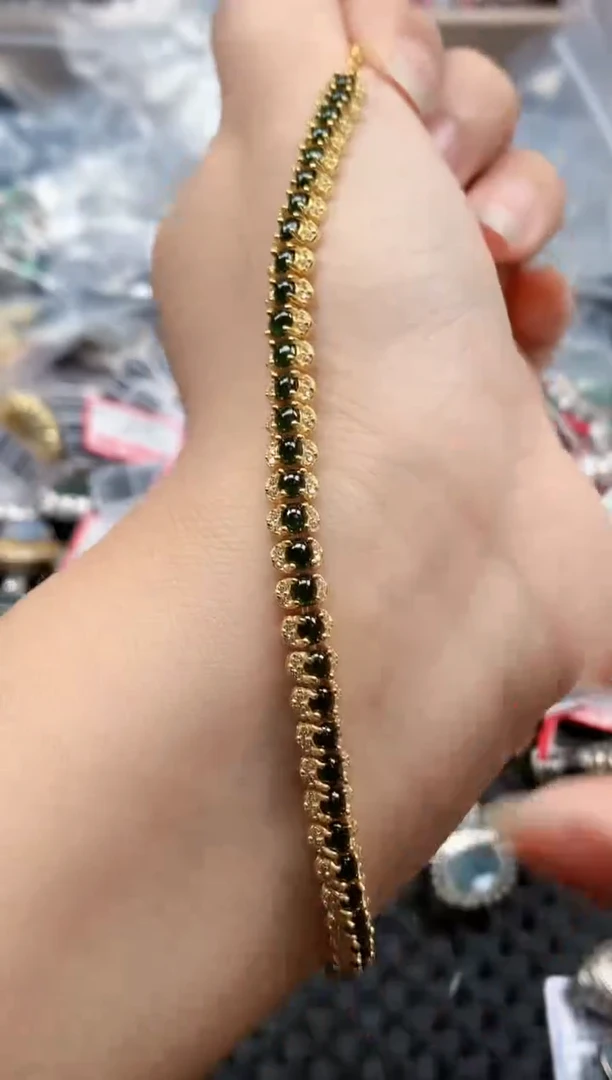 银S925镶嵌戒指翡翠天然A货缅甸翡翠