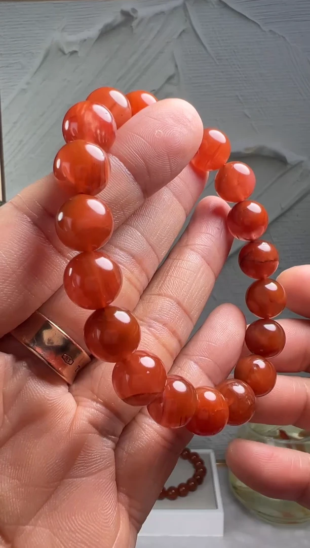 手串未镶嵌南红玛瑙南红玛瑙（默认微瑕）