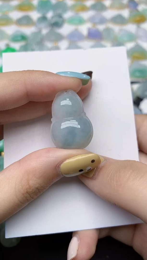 翡翠18K金镶嵌颈饰天然缅甸A货翡翠时尚翡翠