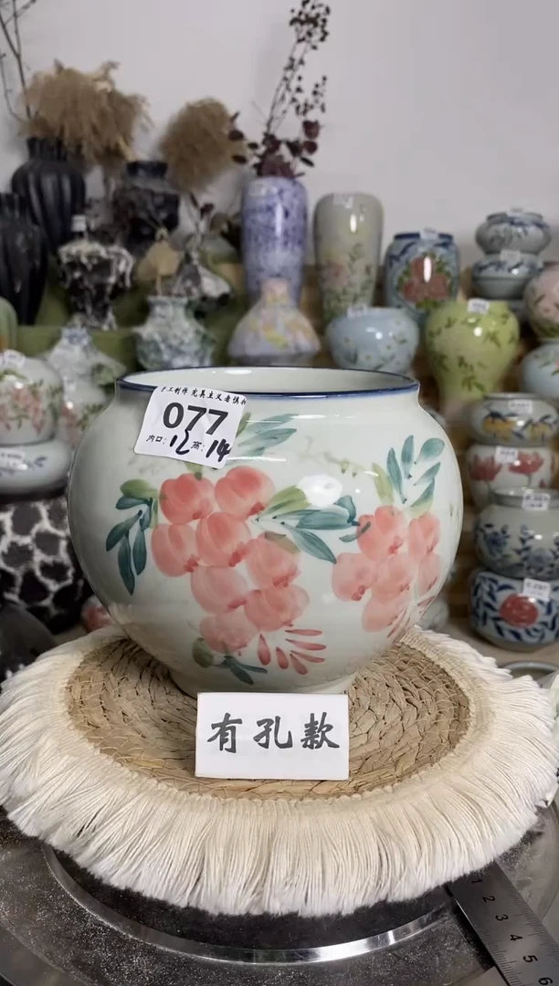 景德镇陶瓷花盆 077 陶瓷制品 默认有点误差哦~