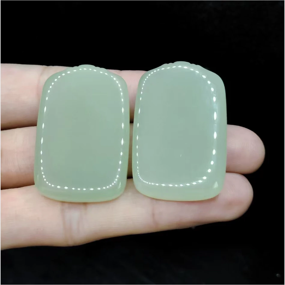 【老三珠宝】和田玉无事牌吊坠赠绳子J1【多样性发其一】约39-25-7mm