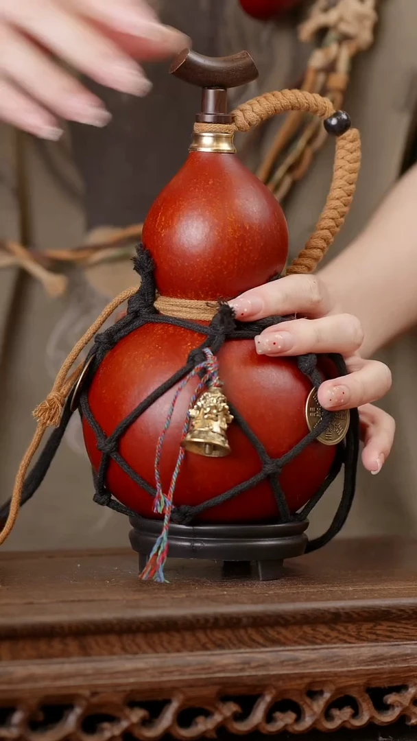 181号精品天然大漆酒葫芦一物一拍~