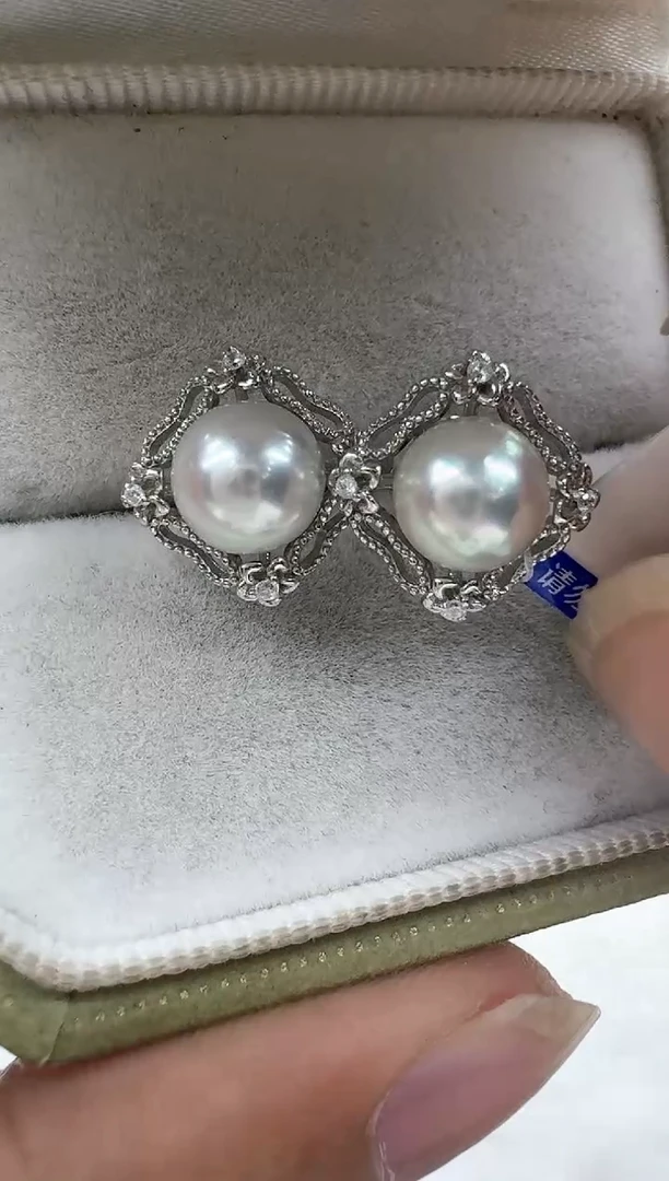 【闪购商品】海水珍珠耳饰银S925镶嵌清货