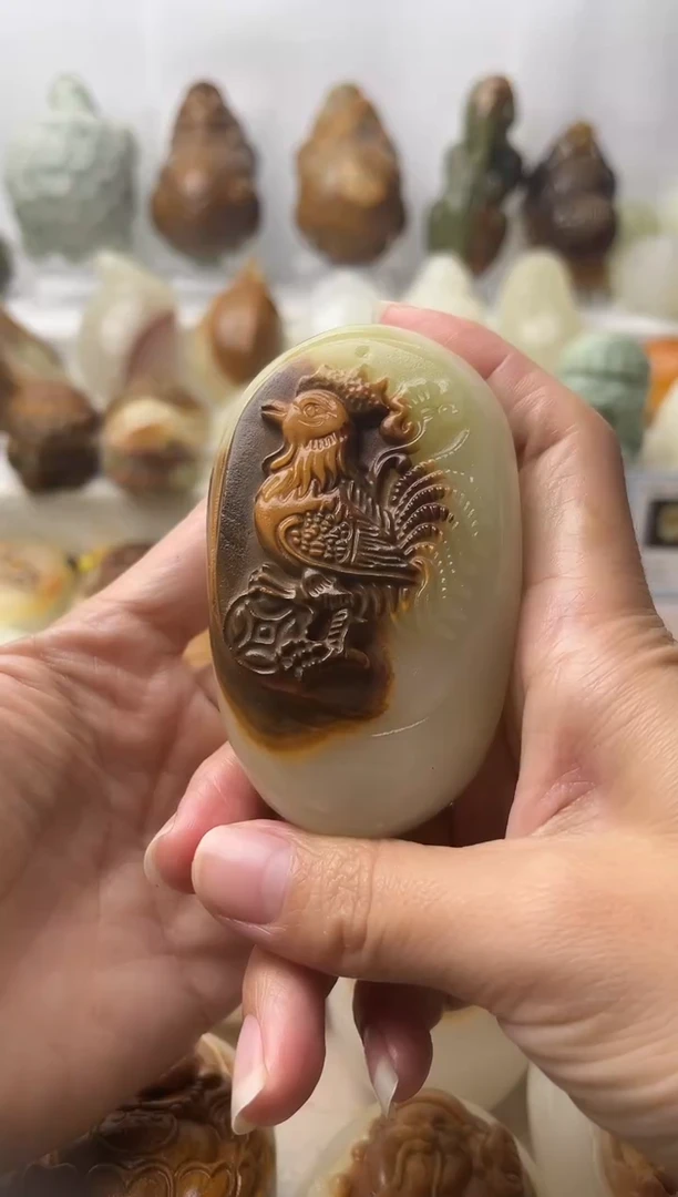 石材古青石棉纹正常不退换鸡