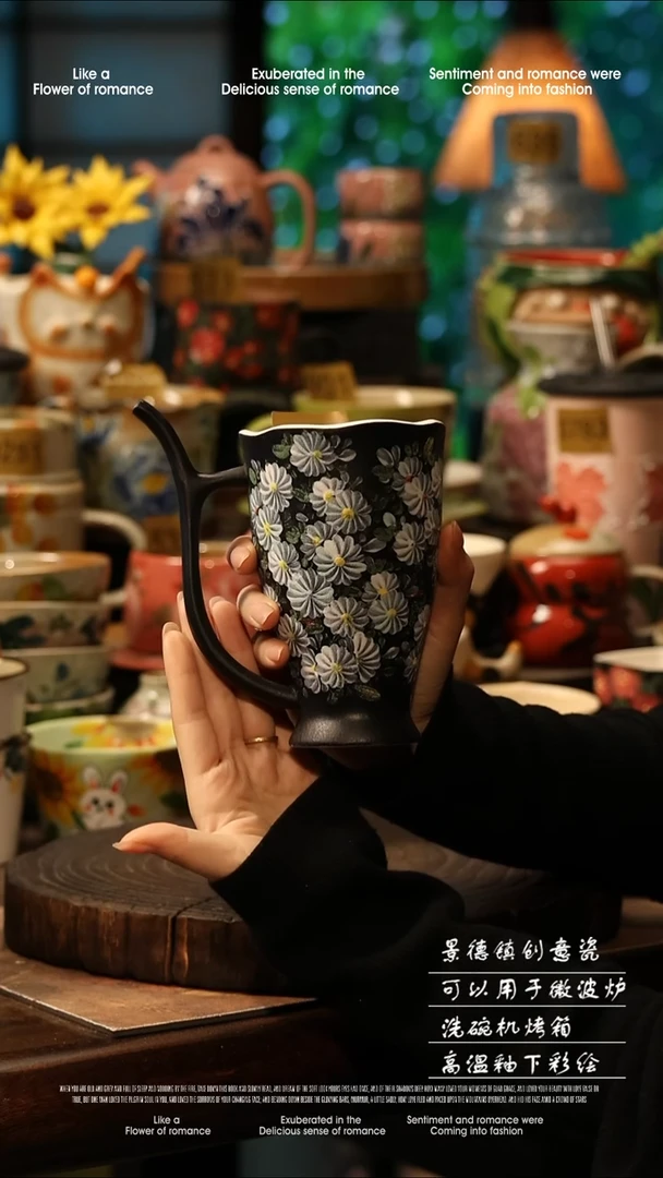 陶瓷景德镇高温釉下彩手工手绘款式@A0950@