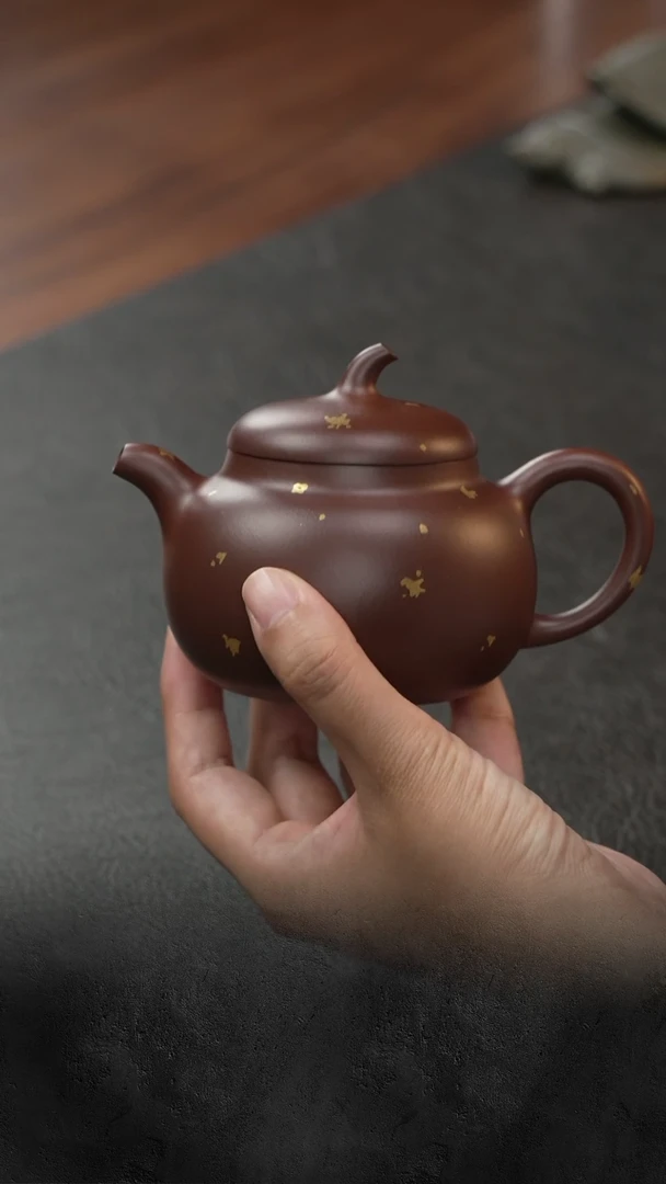 茶壶紫泥三更有梦|专属  茄段  洒金紫泥