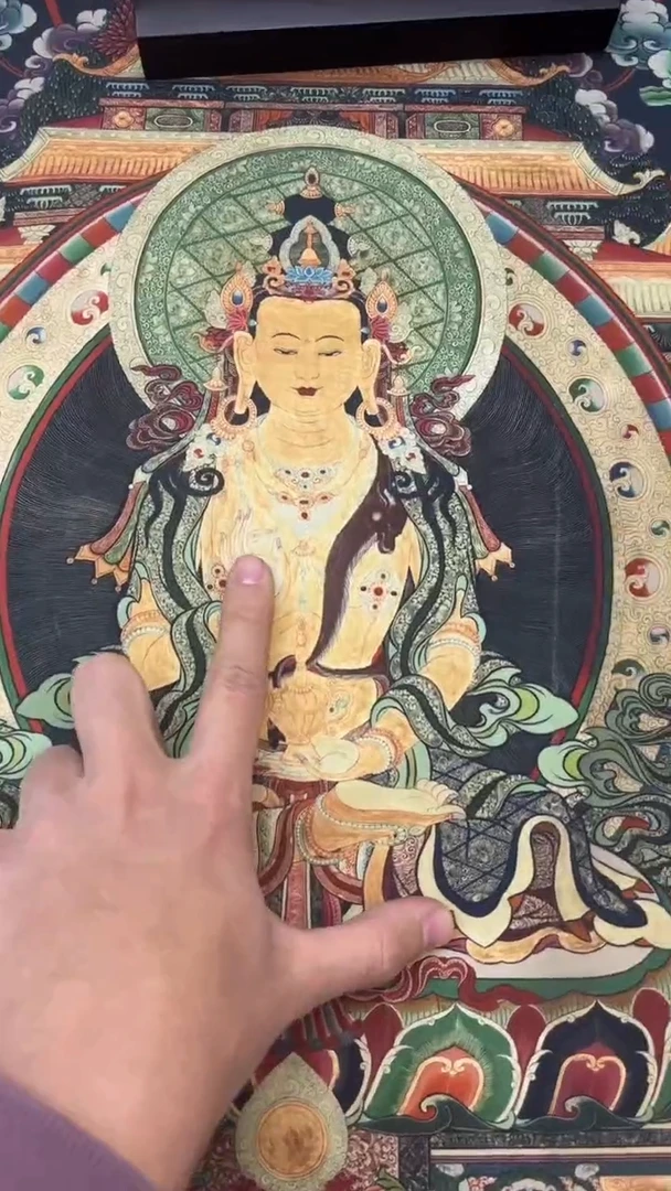 装裱画精美唐卡艺术绘画作品