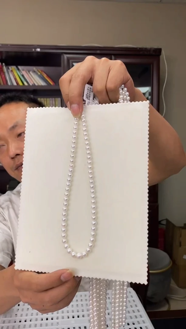 项链银S925镶嵌淡水珍珠xianglian