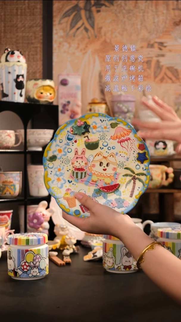 摆件陶旺的可以陶瓷设计师款