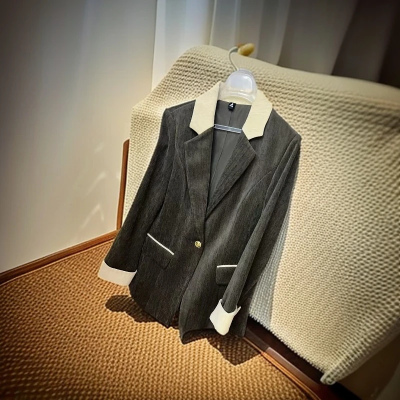 [D873]秋季新款设计感小众上衣高级感西服外套