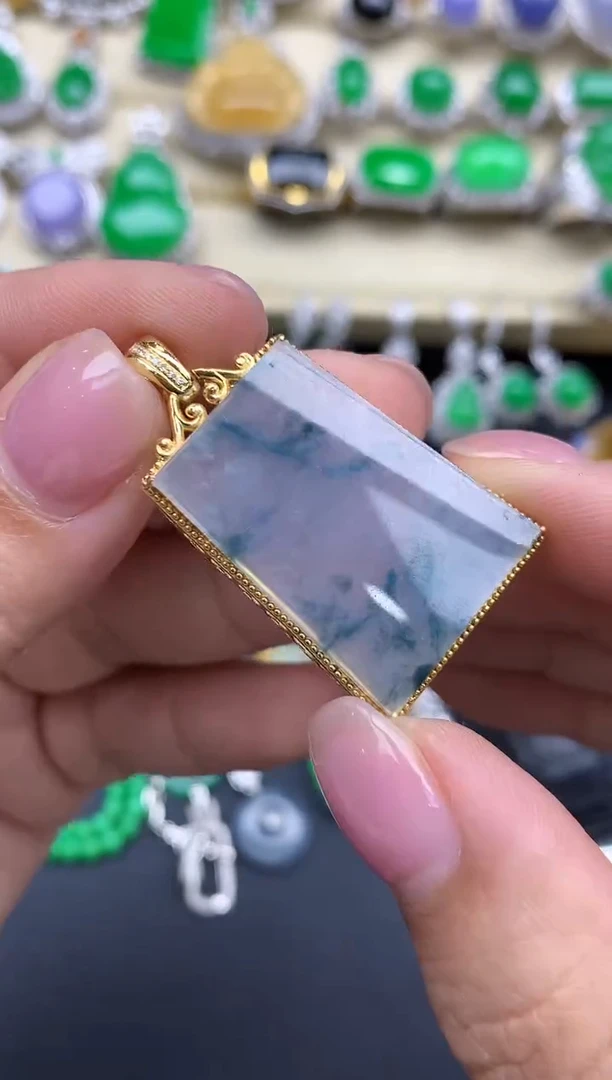 【闪购商品】翡翠颈饰18K金镶嵌447-中国好珍宝