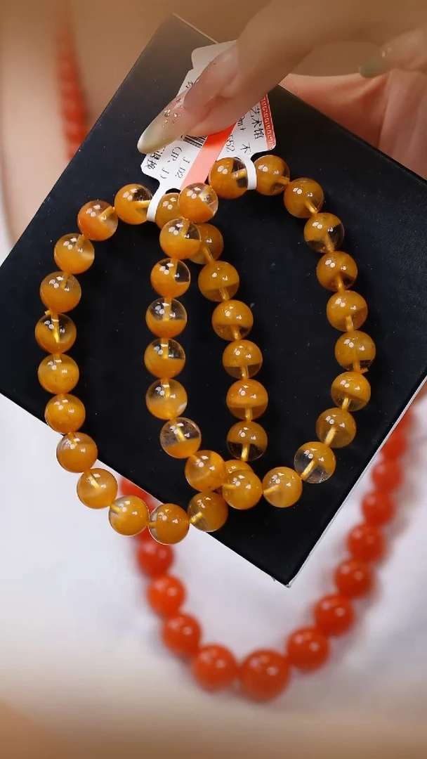 水晶手串未镶嵌Q黄兔毛9m+多样发一JP50556 宋