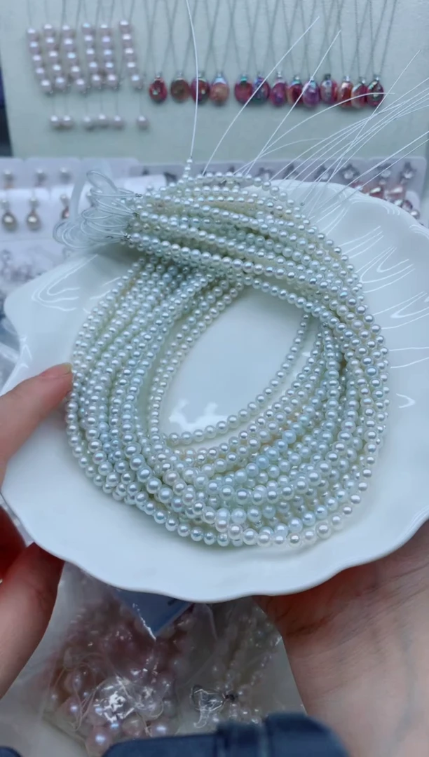 未镶嵌淡水珍珠耳饰淡水珍珠项链多样性发其一