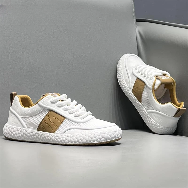 淳启板鞋2025秋季透气网面鞋时尚百搭小白鞋时尚运动休闲鞋男鞋