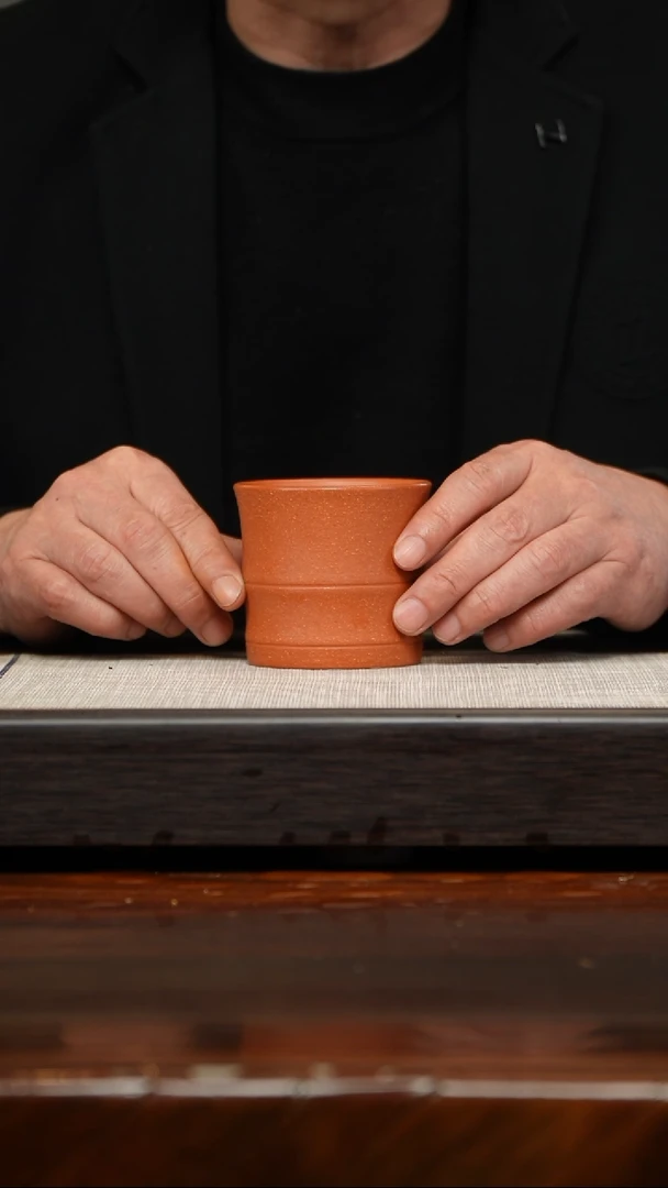 【闪购商品】紫砂茶壶降坡泥竹节杯