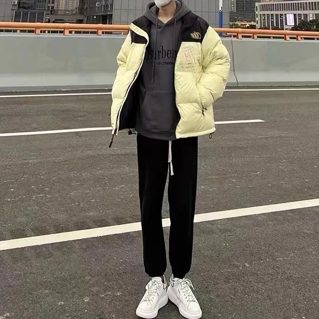 999-时尚百搭拼色休闲羽绒服921049