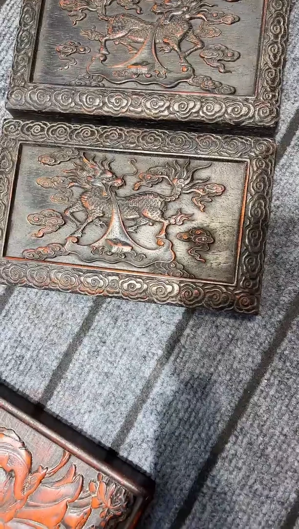 木用****2紫檀雕刻一物一拍