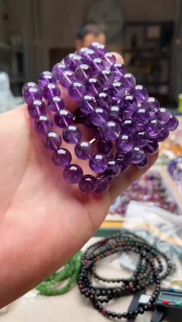 水晶手链未镶嵌紫兔毛手链 卡10+ 多样性发一