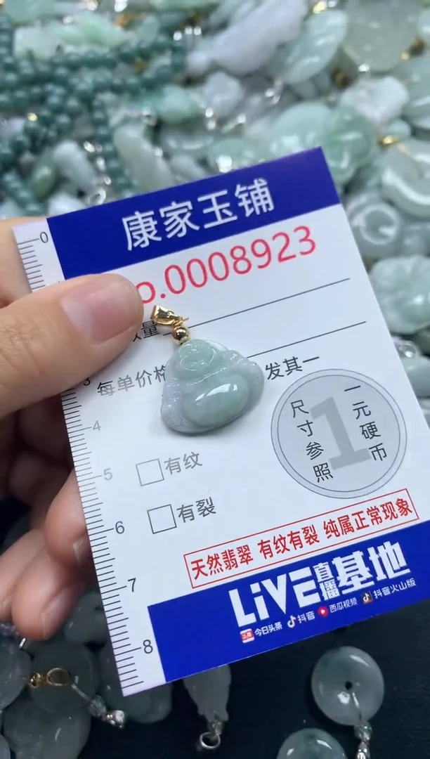 吊坠(不含链)未镶嵌翡翠8923