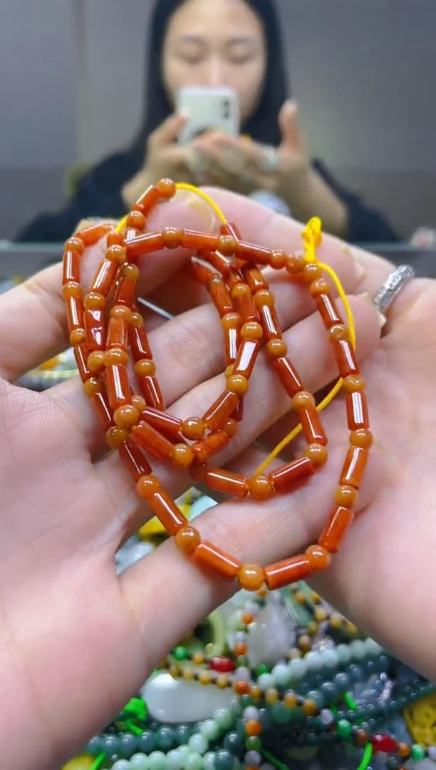 翡翠未镶嵌颈饰4MM/P/翡翠A货一图一物