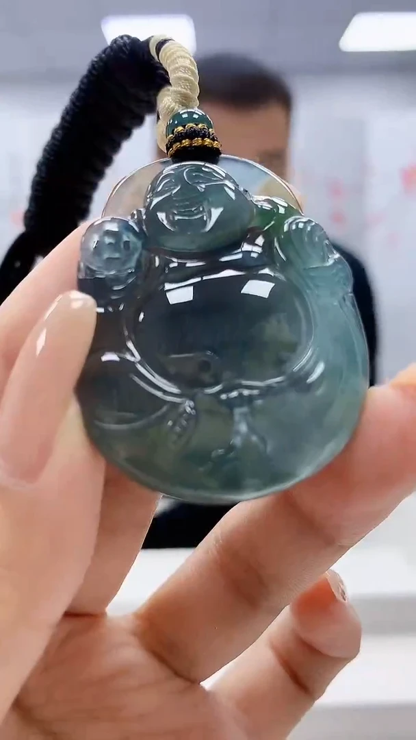 定制翡翠未镶嵌4898xx-毛货挂件24