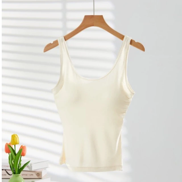 高端文胸一体带Bar 4A桑蚕丝背心软糯舒适美背