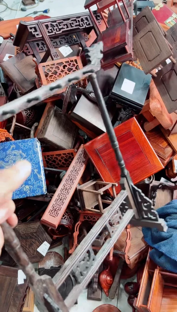 木21毛笔架底座花架摆件处理