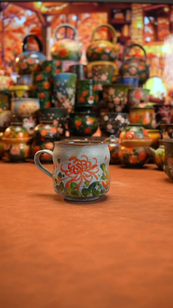 油画   釉下彩   杯子