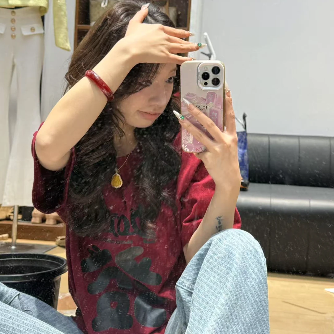 小莹家新款安哥拉红发财T恤