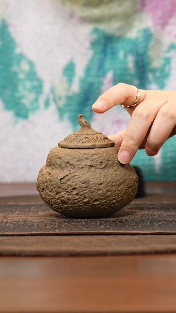 紫砂茶叶罐古法烧供春小罐