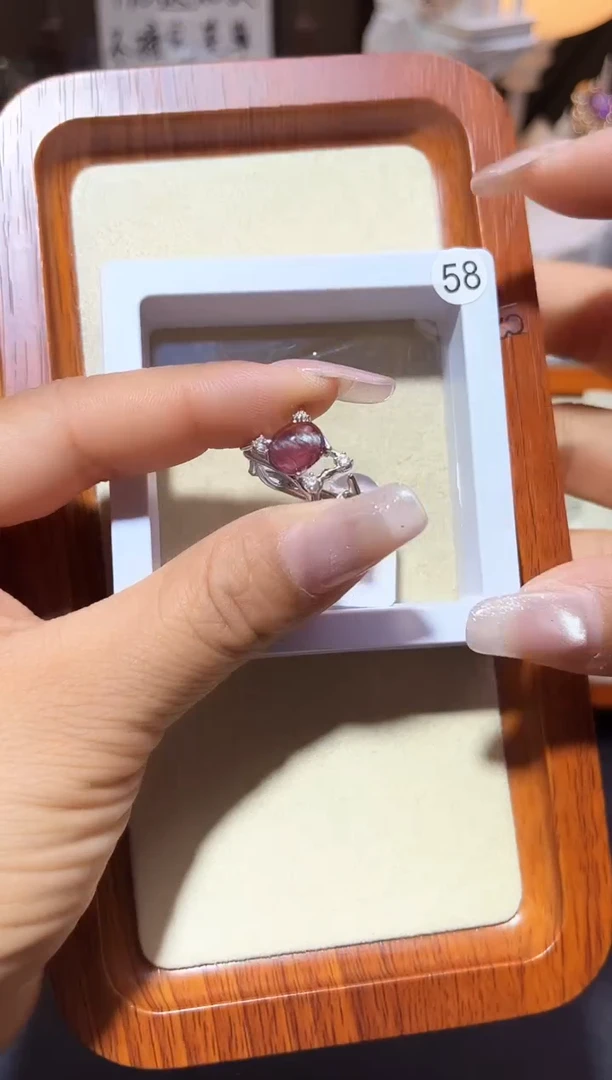 【闪购商品】水晶戒指银S925镶嵌定制