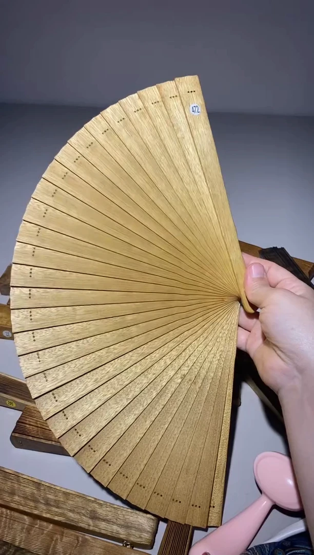 金丝楠21cm金丝楠木小叶桢楠扇472