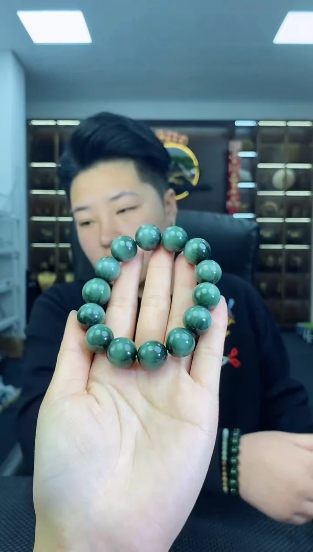【闪购商品】和田玉手串未镶嵌圆珠卡16