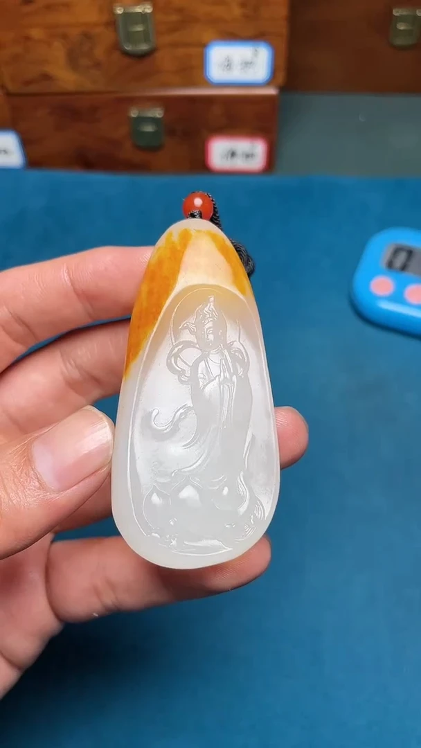 和田玉未镶嵌挂件和田玉