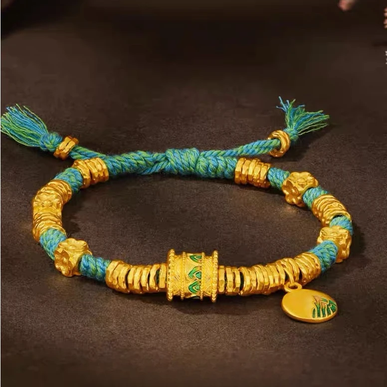 【晓韵专享】足金999 古法千里江山盘缠新年礼物手链 HJS1432