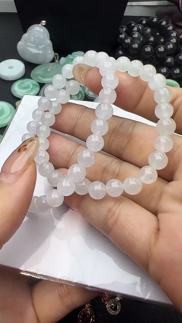 未镶嵌手串翡翠玉珠多样性发其一