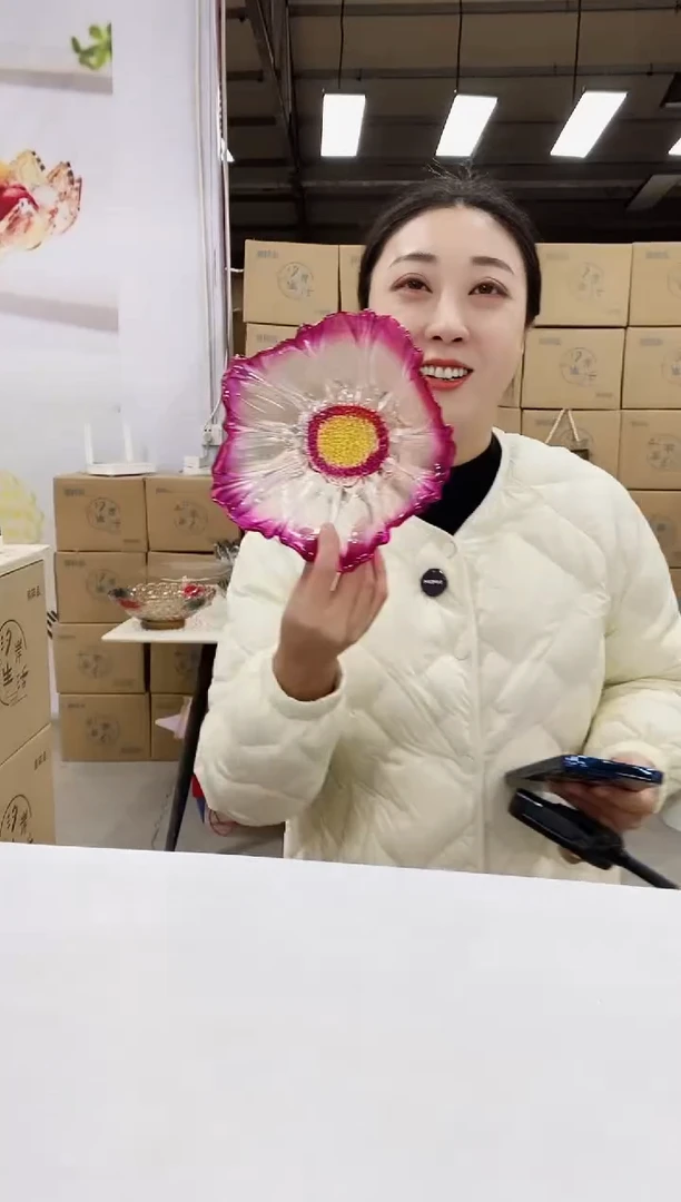 紫色葵花小号果斗一个