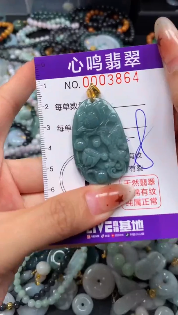 翡翠未镶嵌颈饰闪购003864