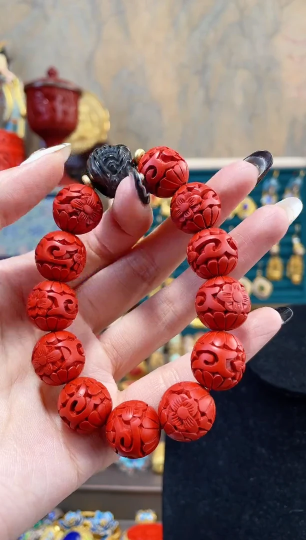 【闪购商品】非遗雕漆花卉手串