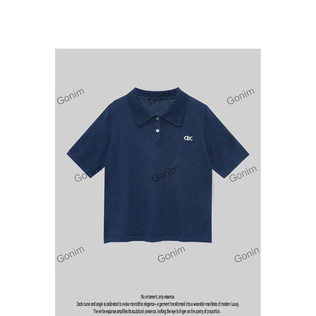 Gonim·“ 极致简约”2025新款夏季独特超好看洋气减龄上衣女