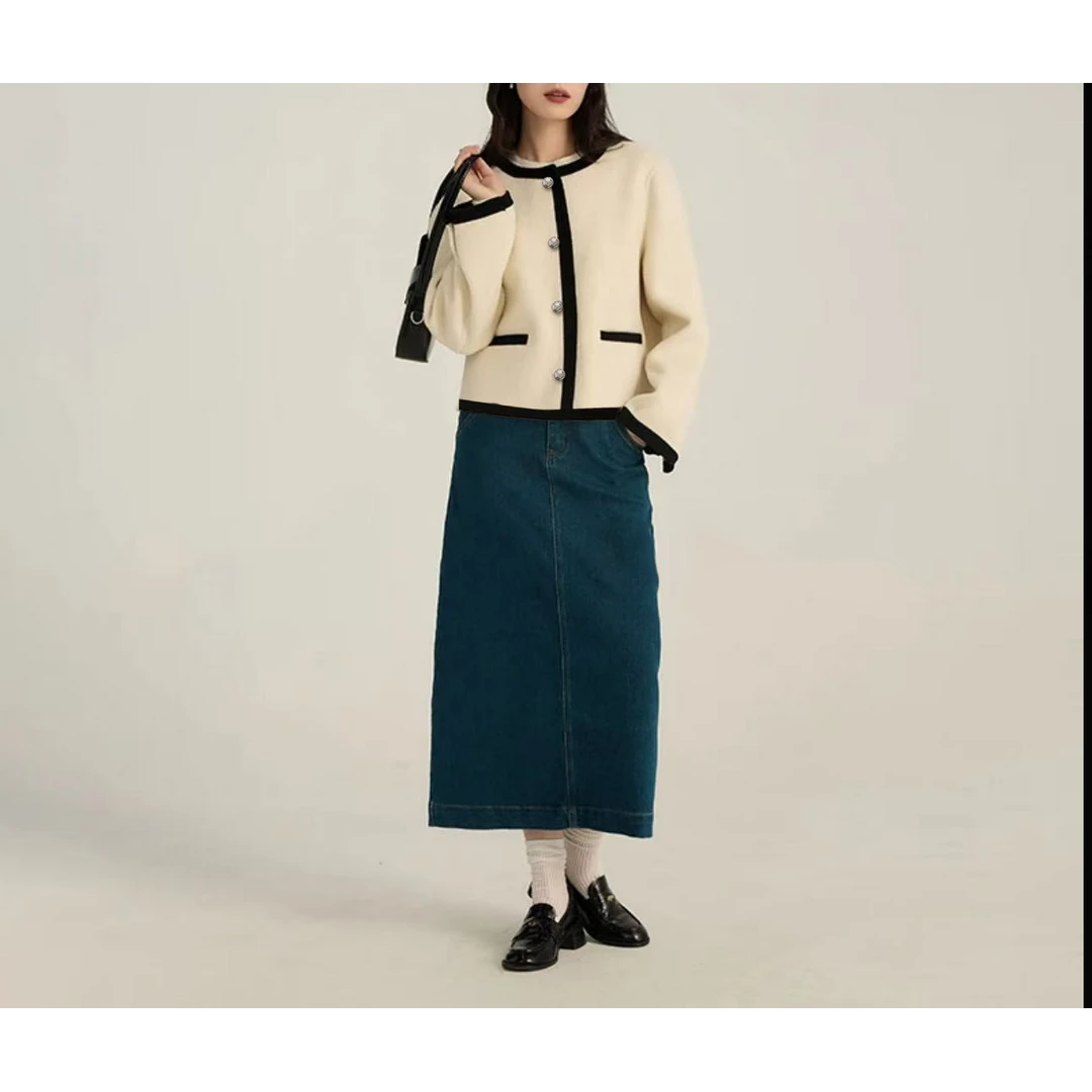 气质小香风单排扣女式外套25DAK0109