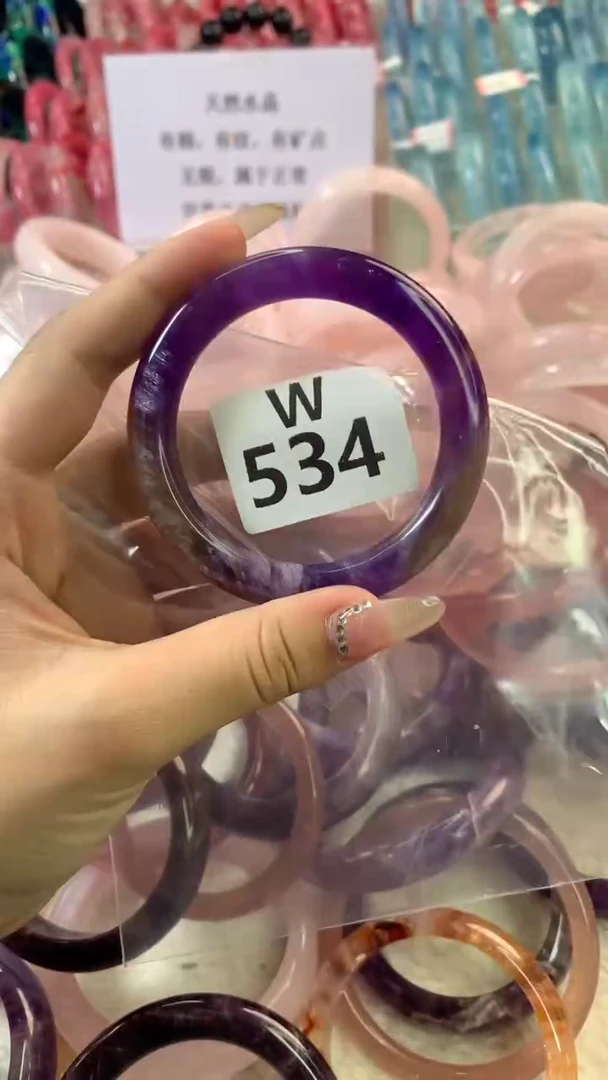 水晶手镯W未镶嵌水晶534-55