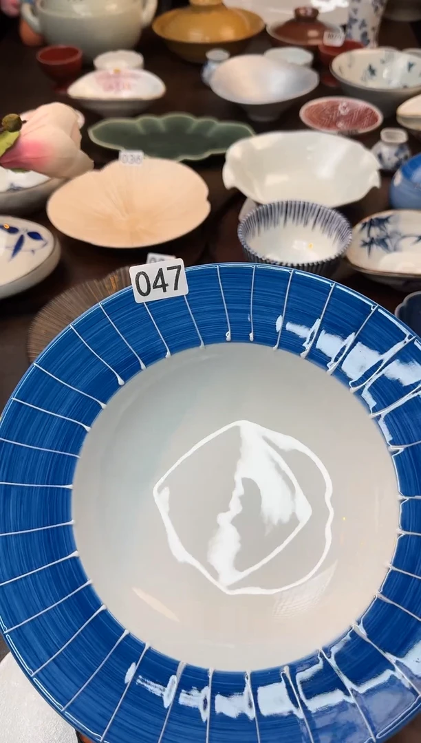 瓷（景蓝）高脚大盘