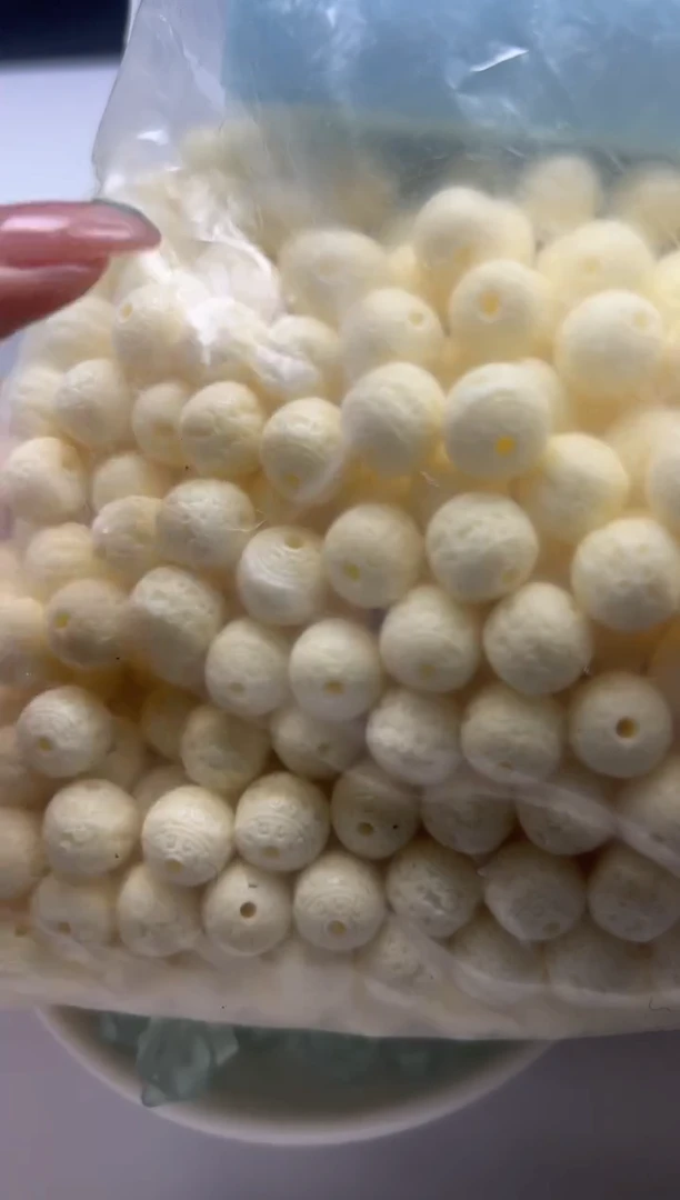 檀香木无事牌x1406牙牙回纹墩珠11mm*3个